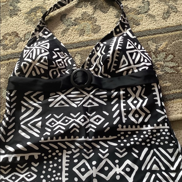 And.N.A. Tankini top size 10 paired with Xhileration bikini bottom black w… - Picture 4 of 8